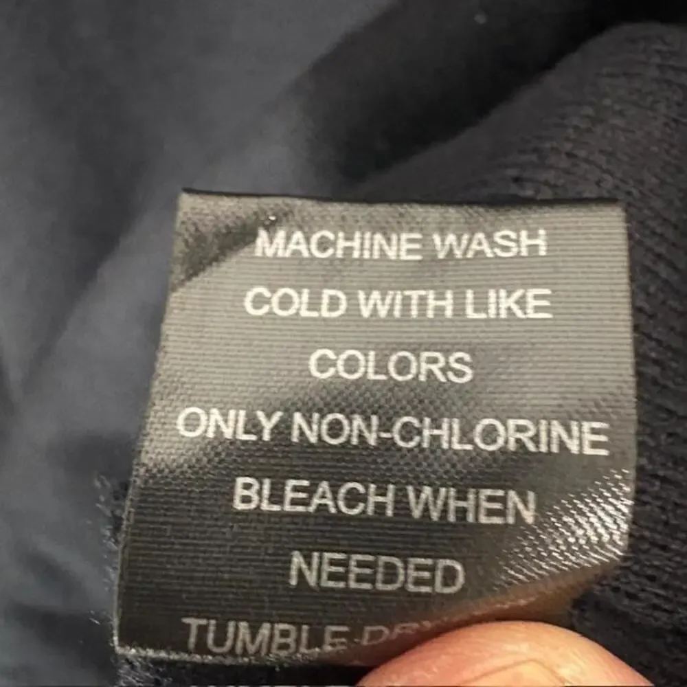 Mack Weldon Sweater Mens Medium Black Tech Merino V Neck Knit Pullover Casual